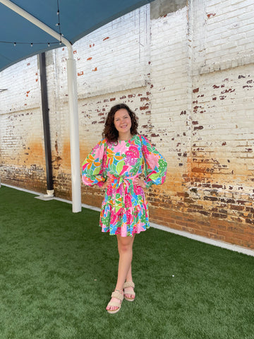 Bright Summer Floral Dress