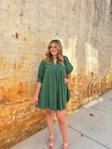 Hunter Green Dress