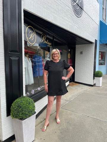 Black Textured Dress