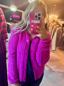 Fuchsia Cardigan