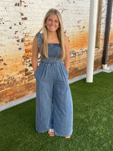 Denim Romper