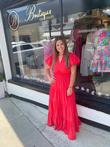 Red Springtime Dress