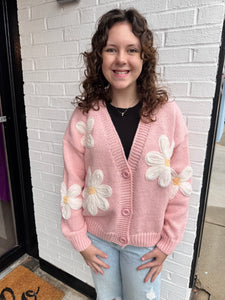 White Flower Cardigan