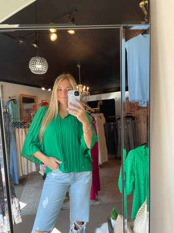 Emerald Green Blouse