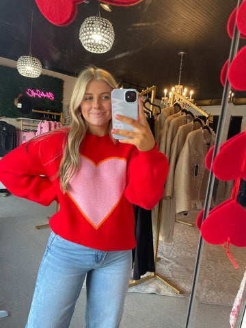 Red Heart Sweater