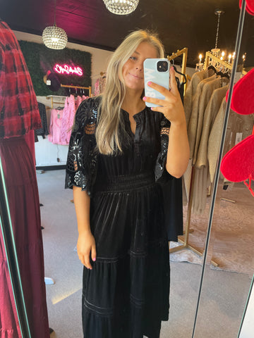 Black Velvet Dress