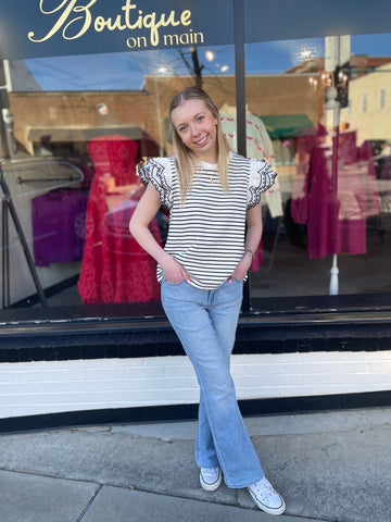 White Pinstripe Shirt