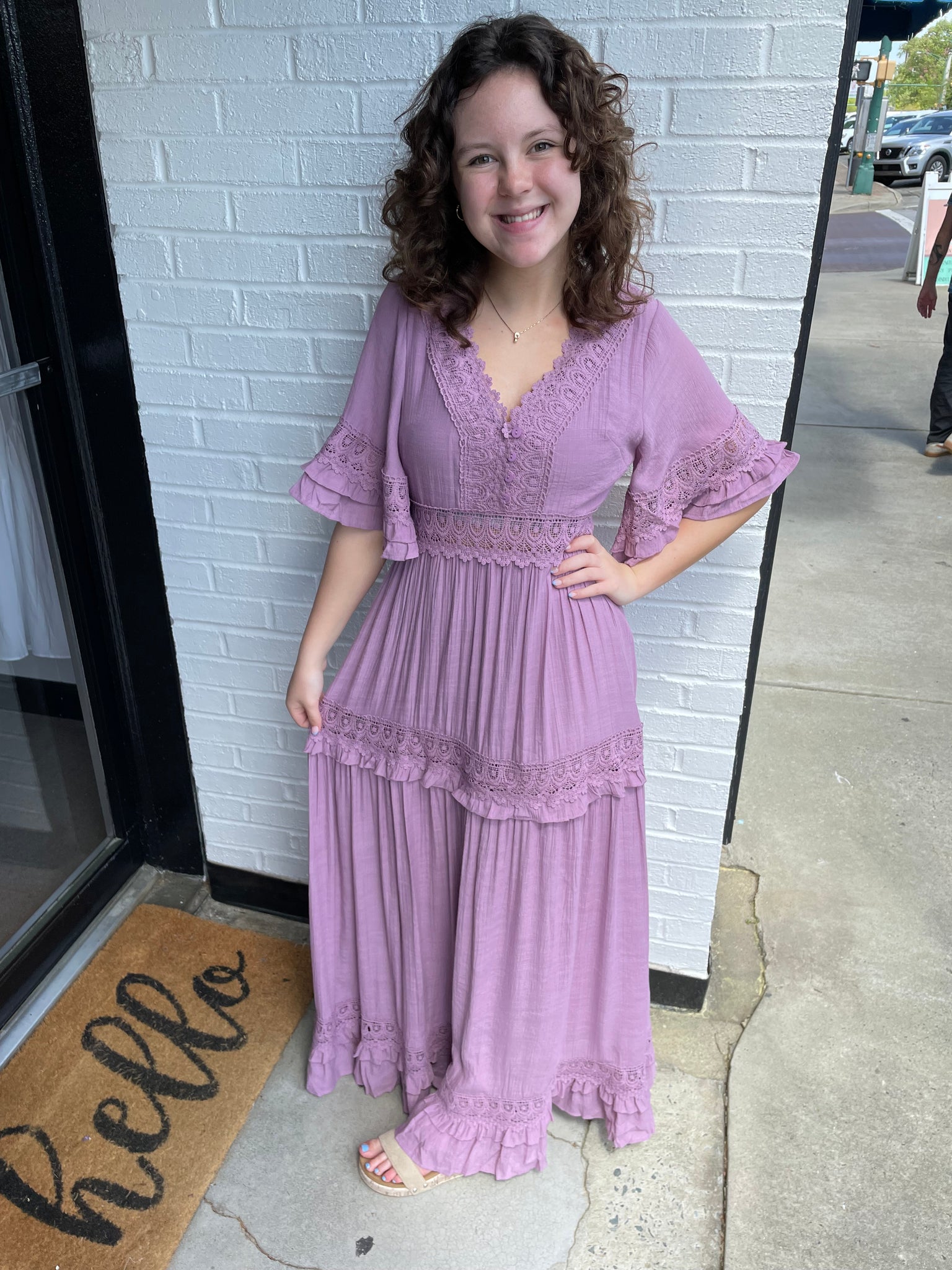 Lace Lavender Maxi