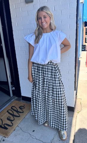 Gingham Skirt