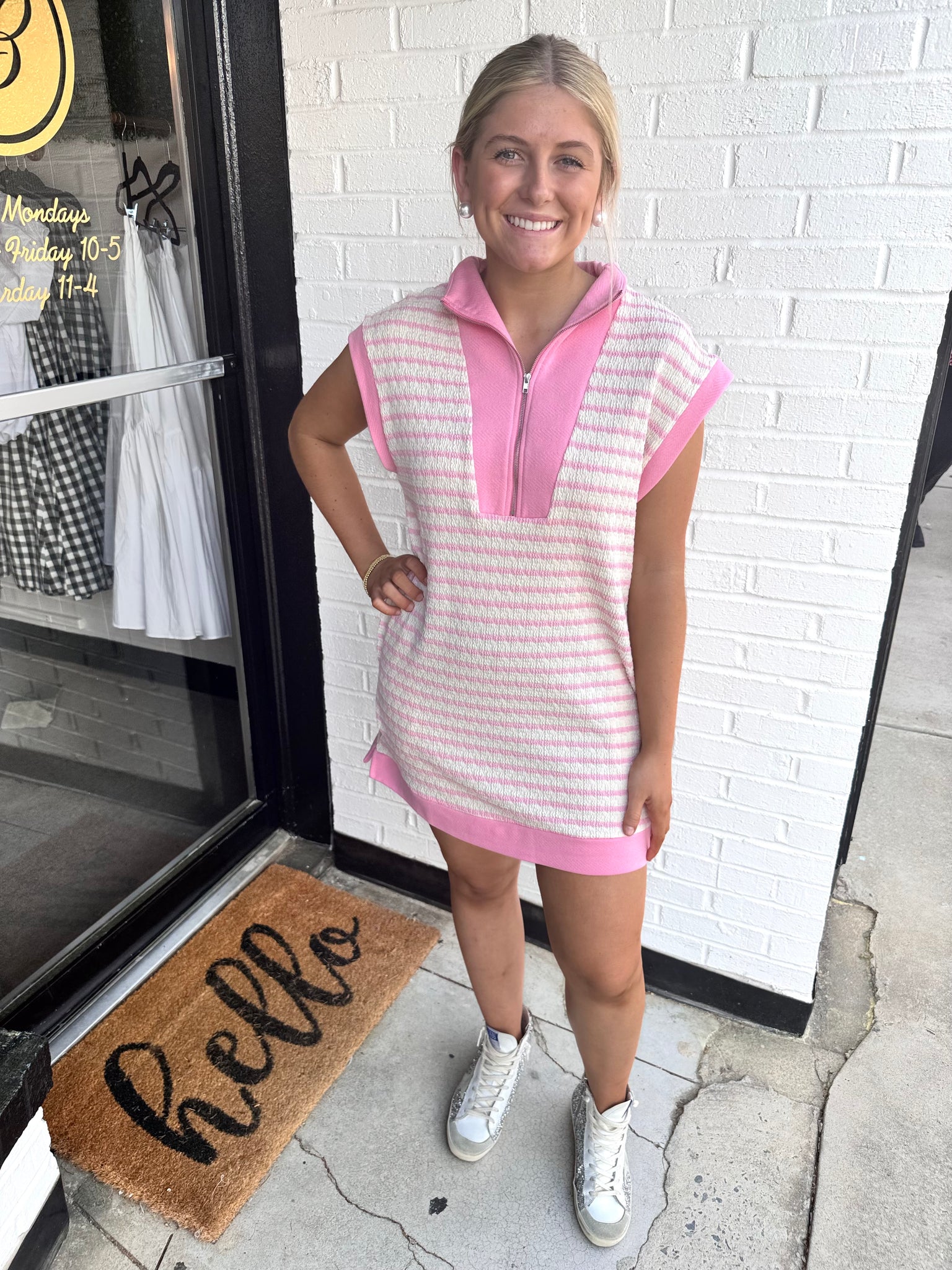 Barbie Pink Striped Dress