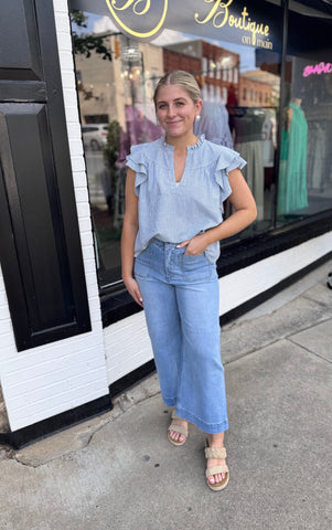 Wide Leg Light Jeans