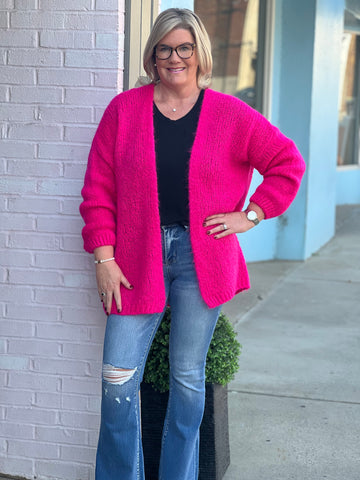 Hot Pink Cardigan