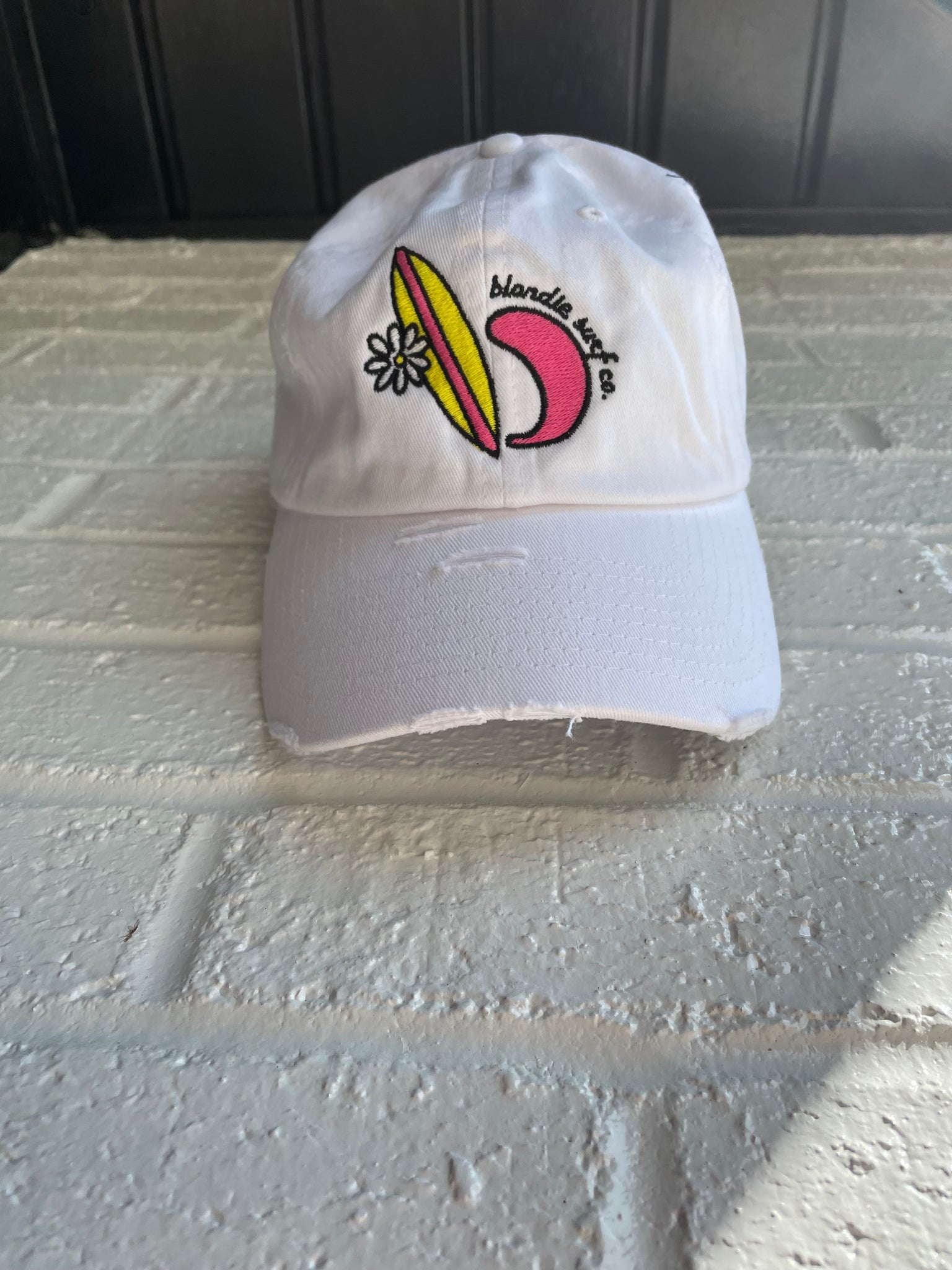 White Blondie Surf co Hat